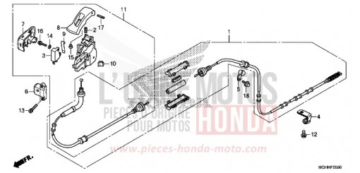 LEVIER DE STATIONNEMENT VFR1200XDH de 2017